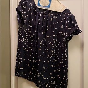 Zara navy blouse